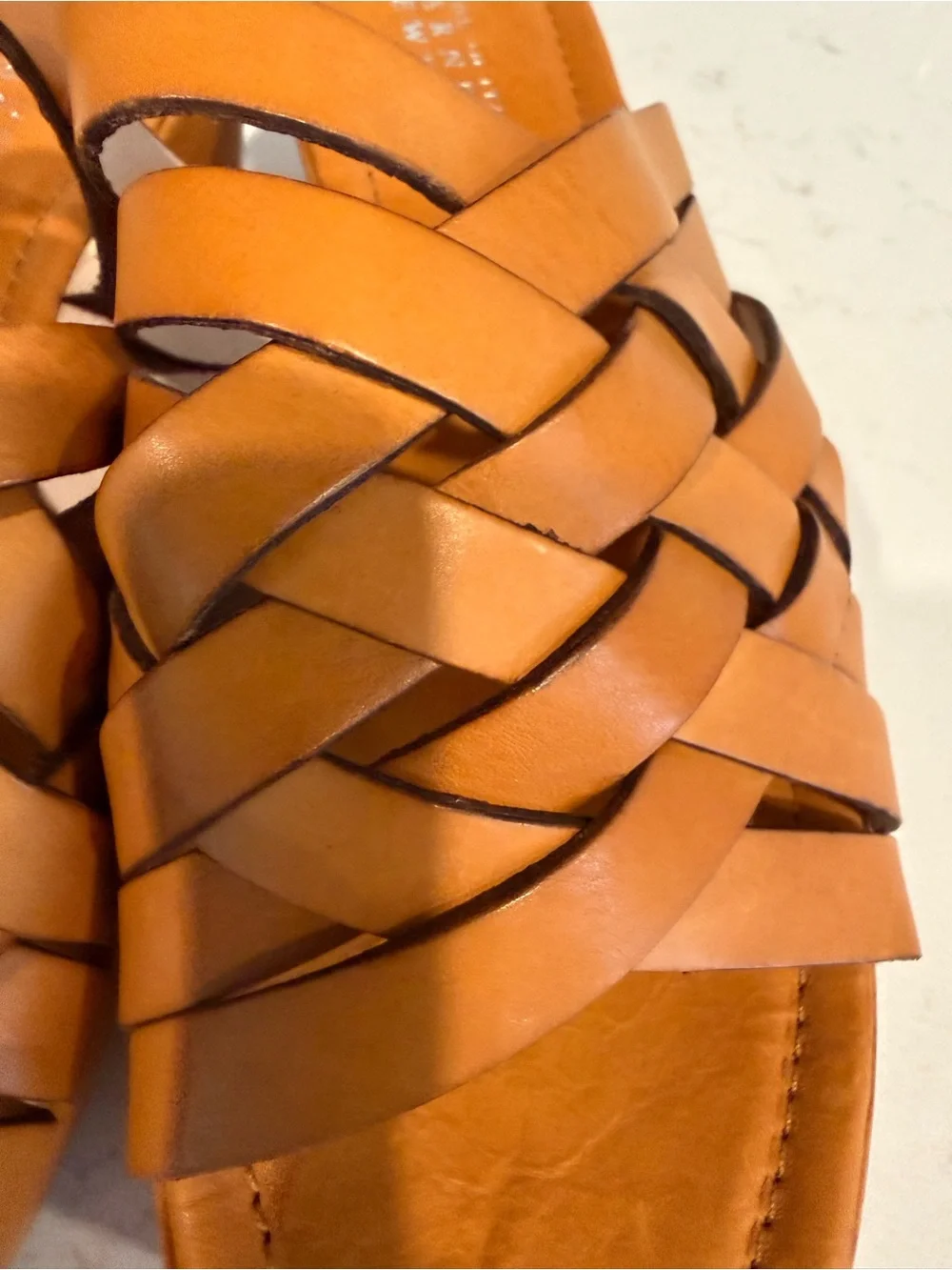 Barneys New York strappy leather